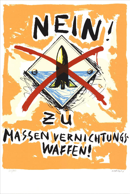 Print Nein ! Stop au nucléaire  by Peter Klasen