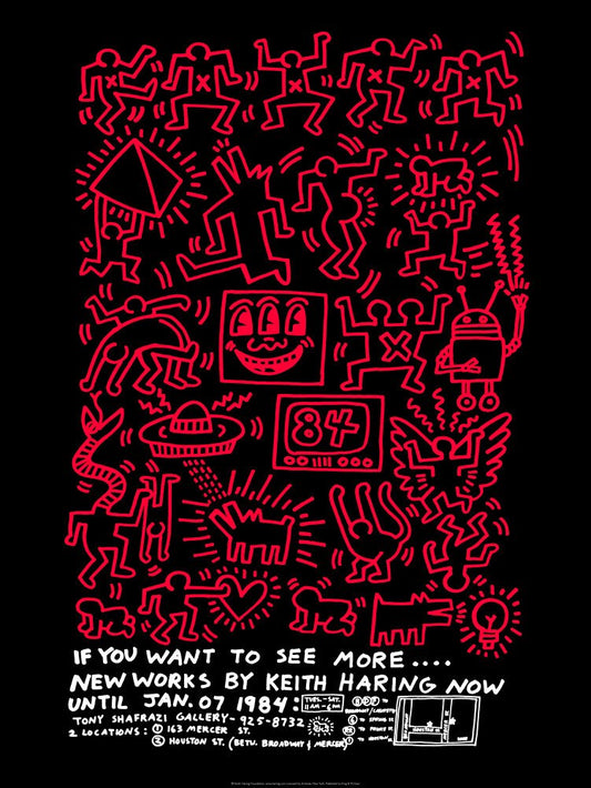 Print If You Want to See More.... 1984 by  keith Haring