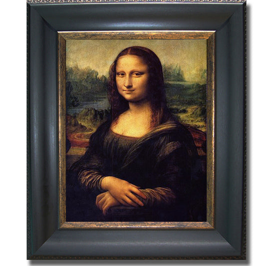Artistic Home Gallery 1114588BG Mona Lisa By Da Vinci Premium Black An